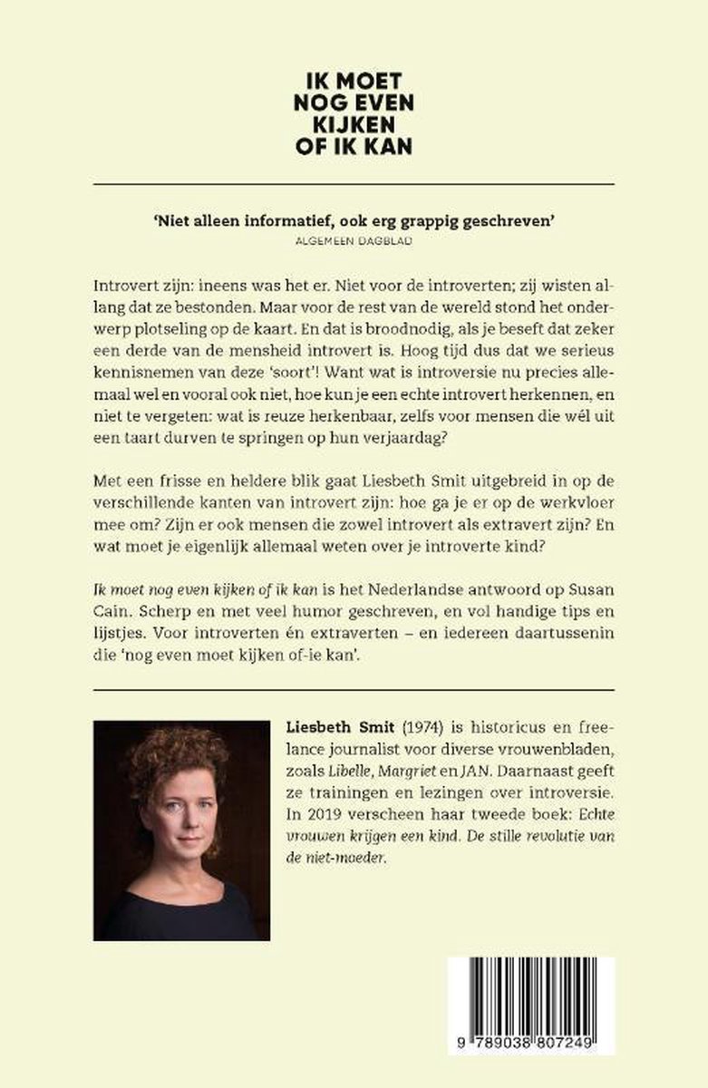 Ik moet nog even kijken of ik kan - back cover