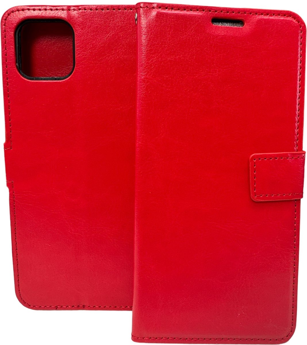 Portemonnee Book case Hoesje Geschikt voor: Oppo A73 5G & A53 5G - Rood