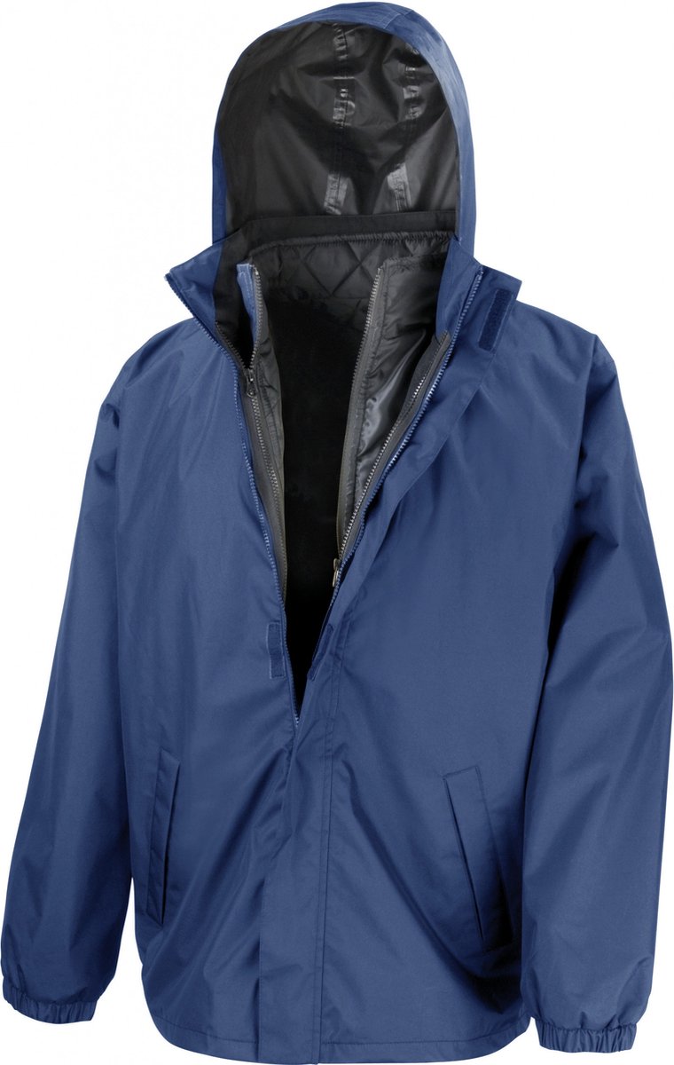 Result 3-in-1 Jacket With Quilted Bodywarmer RT215X - Navy - L
