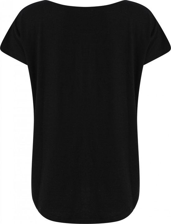 SportT-shirt Dames XS Tombo Ronde hals Korte mouw Black 28% Viscose, 4% Polyurethaan (PU), 68% Polyester