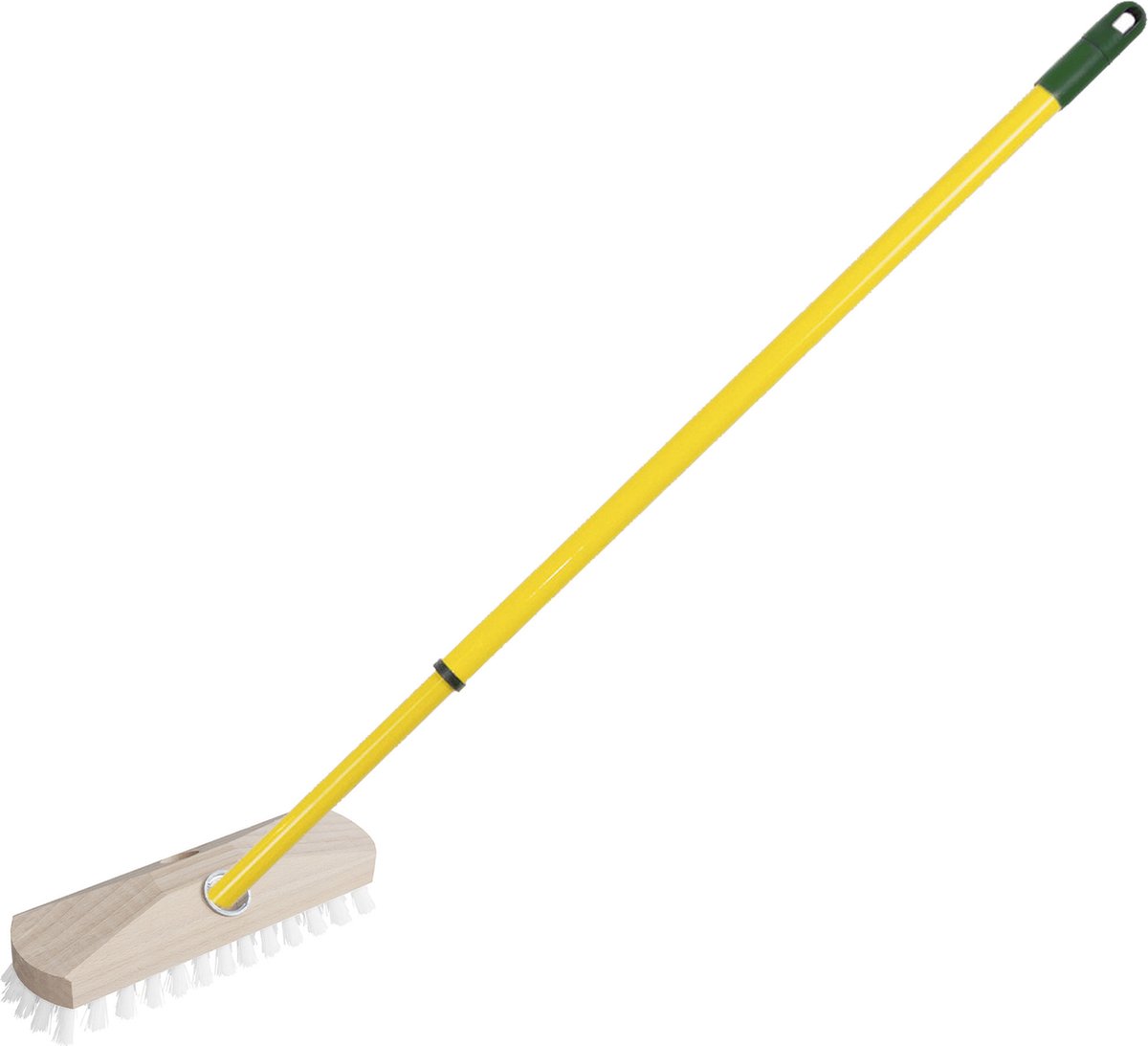 Goedkoopste Schrobber - met telescoopsteel - 80-130 cm - schrobborstel - schoonmaakborstel