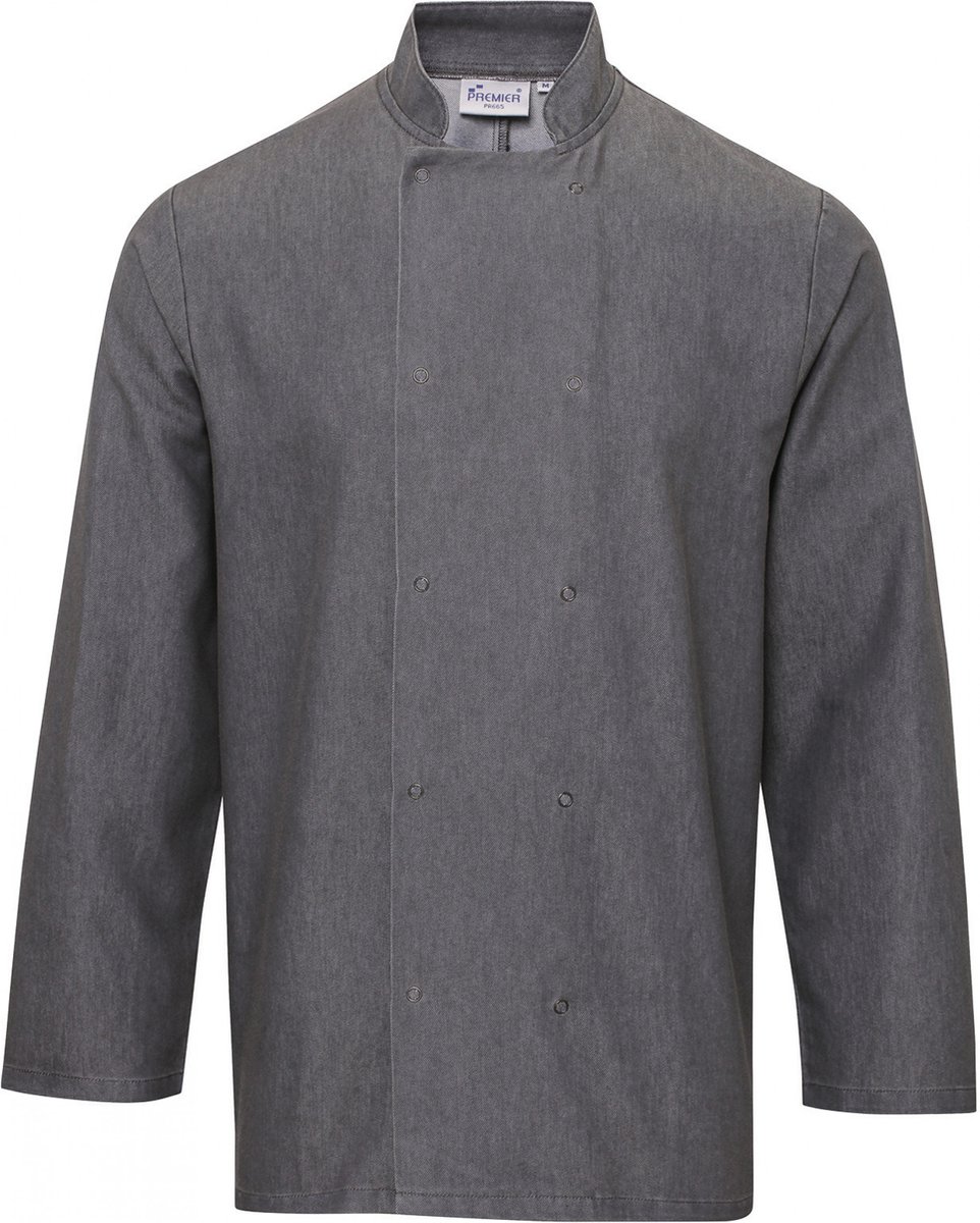 Schort/Tuniek/Werkblouse Unisex XS Premier Grey Denim 60% Katoen, 40% Polyester