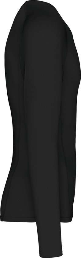 SportOndershirt Unisex XL Proact Lange mouw Black 88% Polyester, 12% Elasthan