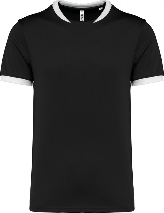 SportT-shirt Unisex L Proact Ronde hals Korte mouw Black 100% Polyester