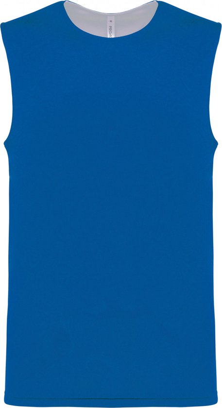 SportSportshirt Unisex 3XL Proact Mouwloos Sporty Royal Blue / White 100% Polyester