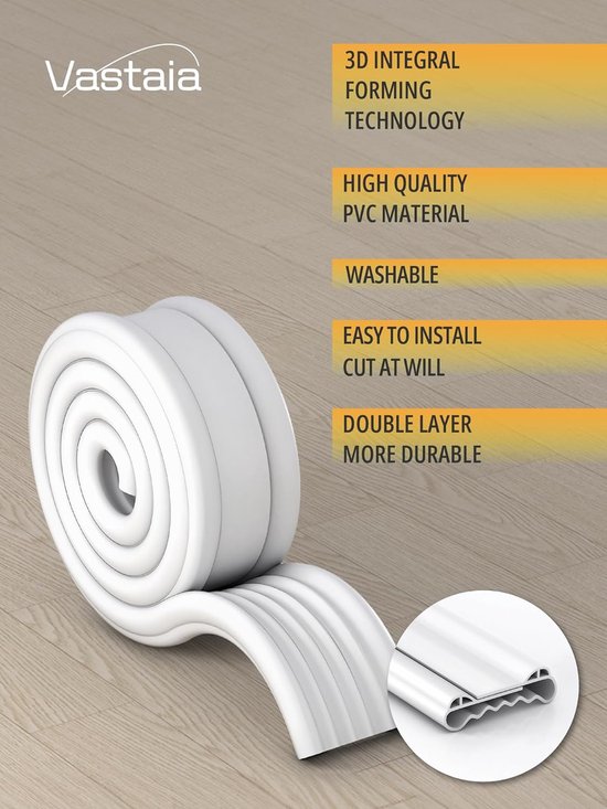 Joint Coupe-froid 16,4 Pi – 3 Rouleaux De 30 Mm X 2 Mm Pour Porte, Anti-déperdition Thermique