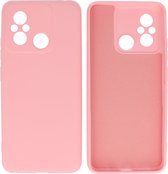 Xiaomi Redmi 12C Hoesje - 2.0mm Dikke Fashion Telefoonhoesje Backcover - Siliconen Hoesje - Roze