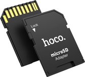 HOCO - Adaptateur de Carte Micro SD - Micro SD vers SD - Adaptateur adapté aux cartes mémoire - Zwart