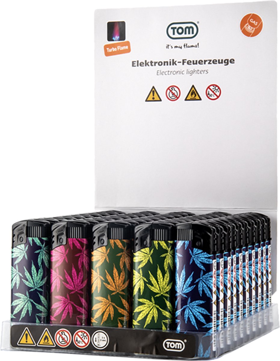 Goedkoopste Jet flame aanstekers 50x - Turbo aansteker - Navulbaar - Verstelbaar vlam -50 stuks windproof lighters - TOM