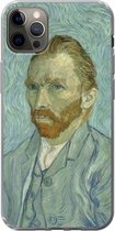 Geschikt voor iPhone 13 Pro Max hoesje - Zelfportret - Vincent van Gogh - Siliconen Telefoonhoesje
