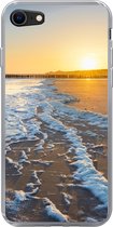 Geschikt voor iPhone SE 2020 hoesje - Het strand bij Domburg - Siliconen Telefoonhoesje