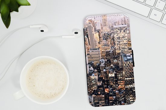 Étui pour téléphone Bookcase iPhone SE 2020 - New York - NYC - Amérique - Avec compartiments - Étui portefeuille avec fermeture magnétique