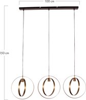 DKNC - Hanglamp Zachary - Metaal - 100x8x150cm - Goud