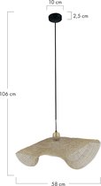 DKNC - Hanglamp Flare - Metaal - 58x58x6cm - Goud