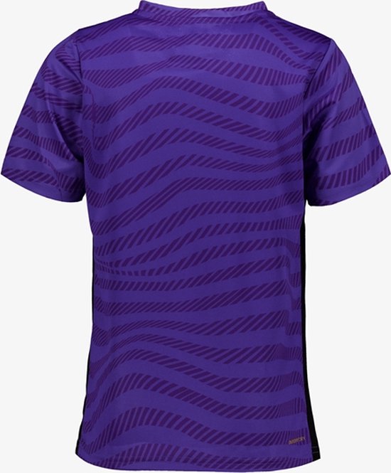 Dutchy Dry meisjes voetbal T-shirt paars met print - Maat 116