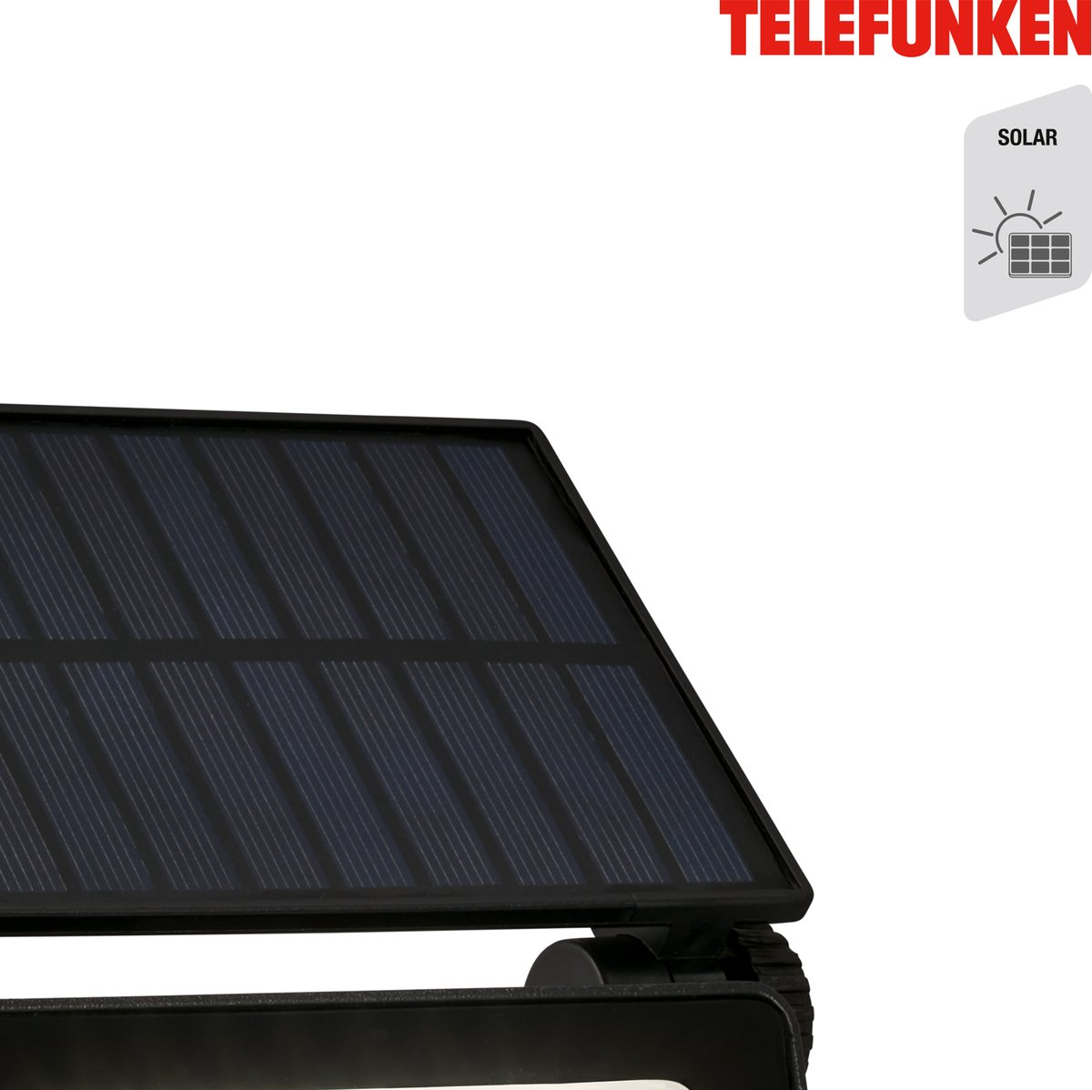 Velamp COLOMBA: wandlamp op zonne-energie 54 2 LED. 500 lumen. Met