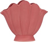 Schelp Vaas - Vaas Shell - Decoratie - Living - Vaas - Voor Bloemen/Droogbloemen/Real touch tulips - Voorjaar - Zomer - Keramiek - 23 x 9 x 20 cm