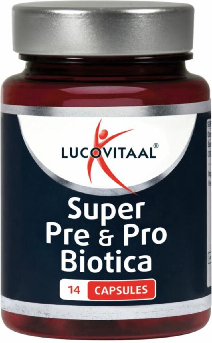 2+2 gratis: Lucovitaal Super Pre&Probiotica 120 Miljard Bacteriën 14 capsules