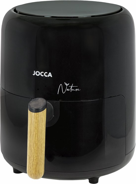 Jocca Digitale Airfryer – Heteluchtfriteuse – 3.8L – Nature Zwart Design – Met Timer & Temperatuurregeling – Compact & Energiezuinig - 2187N