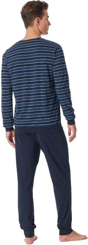 Schiesser Pantalon long pyjama - 800 Blue - taille XL (XL) - Hommes Adultes - 100% coton - 181534-800-XL