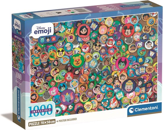 Clementoni - Puzzel - 1000 Stukjes - Classic Characters - Puzzel Voor Volwassenen - Special Series License