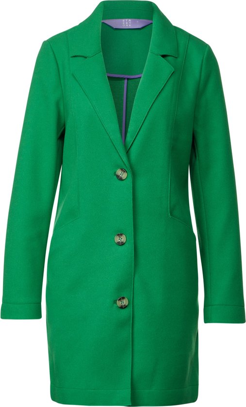 Street One Cosy Revers Dames Jas - arty green - Maat 40
