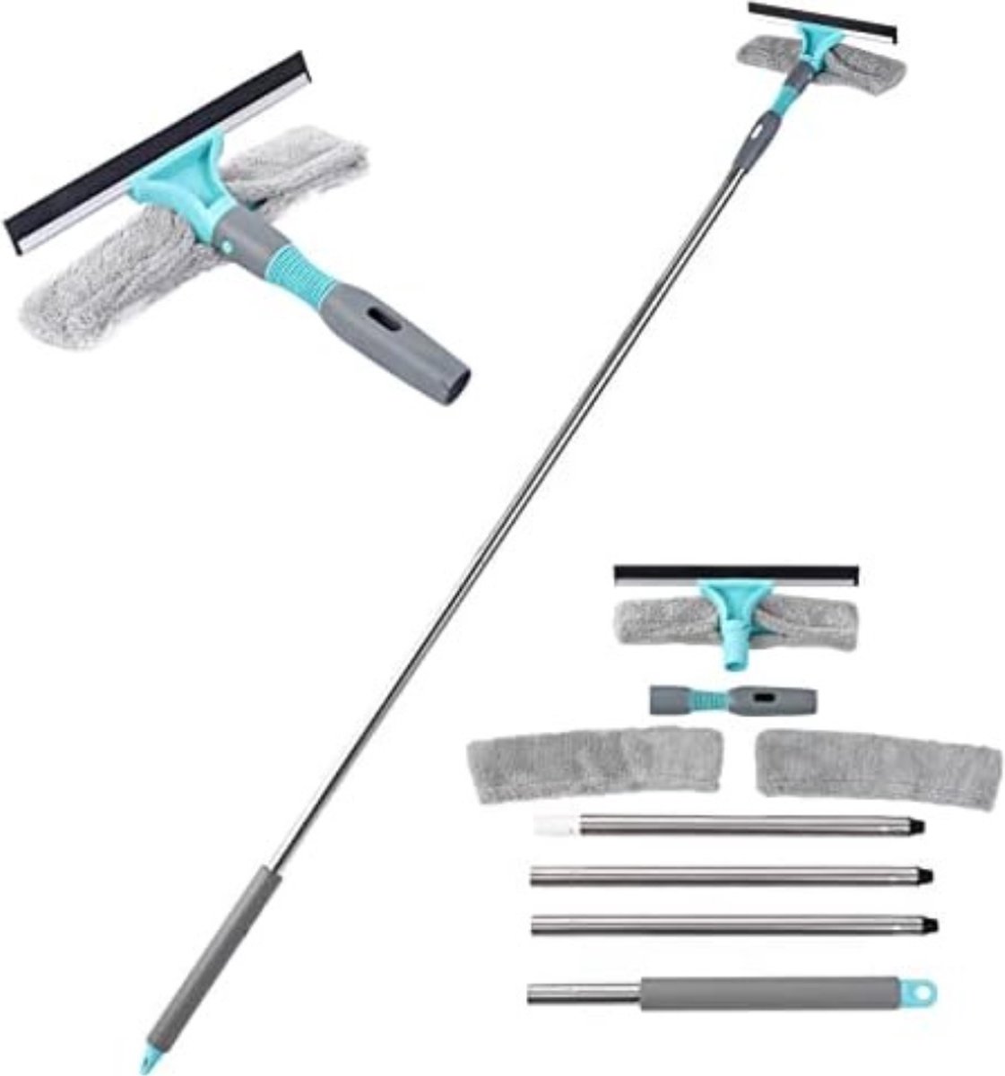 Ramenwasser telescopisch Ramenwasser met steel Ramenwisser met telescoopsteel