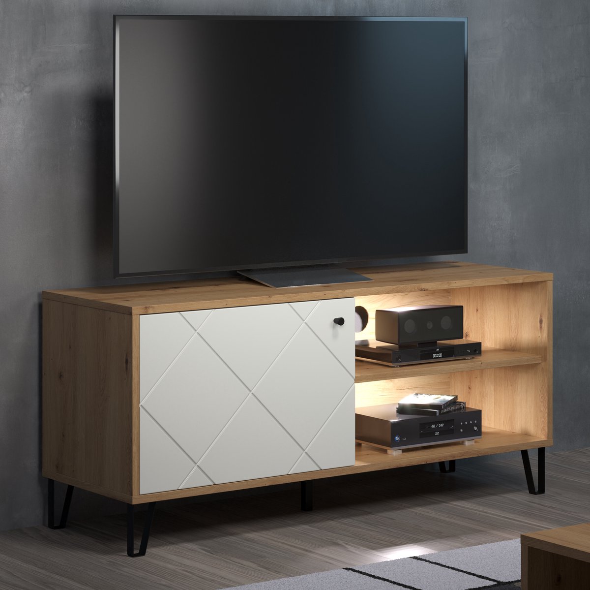 tv-meubel Touch | 123 x 40 x 56 cm | Artisan Oak-decor