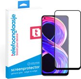 Telefoonglaasje Screenprotectors Geschikt voor Realme 8 Pro - Volledig Dekkend - Gehard Glas Screenprotector Geschikt voor Realme 8 Pro - Beschermglas van rand tot rand