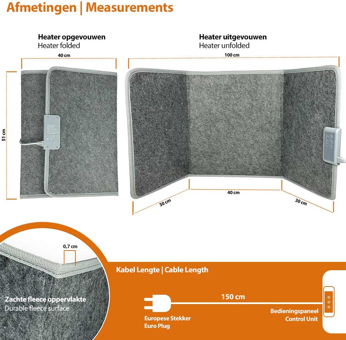 SHARK Vouwbaar infrarood paneel met 3 warmtestanden | Mobiele Heater Verwarming | Infrarood paneel | Bureau verwarming | Mobiel Infraroodverwarmer | Met 3 warmtestanden | Vouwbaar | Verplaatsbaar en Gericht Elektrisch Bijverwarmen – foto 3