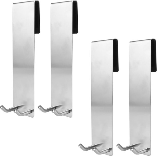WJUAN 2 stuks 35 mm matte kledinghaken, wandhaken van bamboe en ijzer, stansvrije garderobehaken, combinatie van industriële en natuurlijke elementen