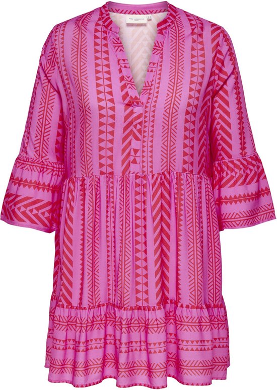 Only CARMAKOMA CARMARRAKESH LIFE ROBE TUNIQUE 3/4 AOP Robe Femme - Taille 42