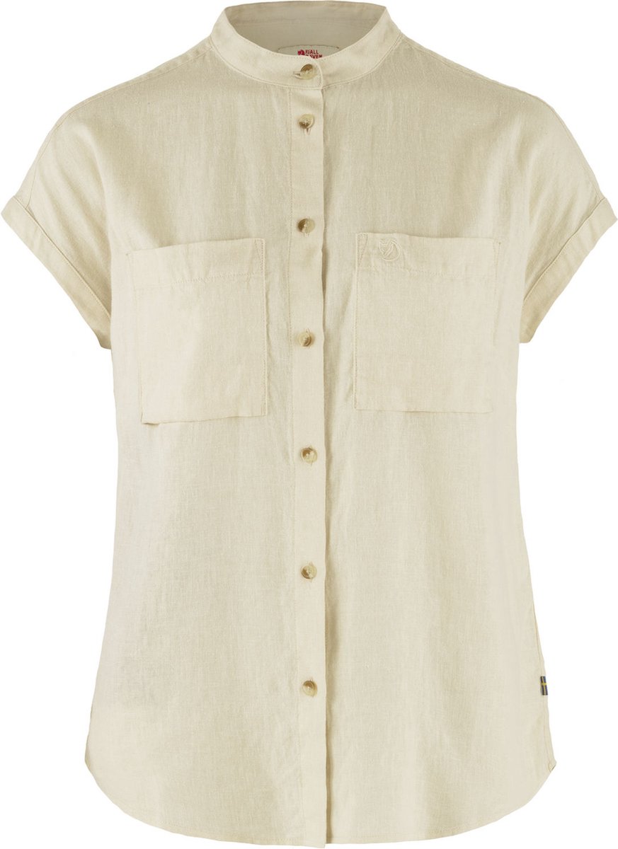 Fjällräven Â™vik Hemp Shirt SS W – Outdoor Kleding Fleeces en Truien Overhemd korte mouw Wit