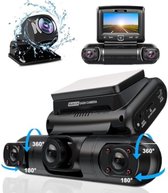 Dual dashcam - Caméra de voiture dashcam - Dashcam voiture - Dual dashcam pour voiture - Zwart