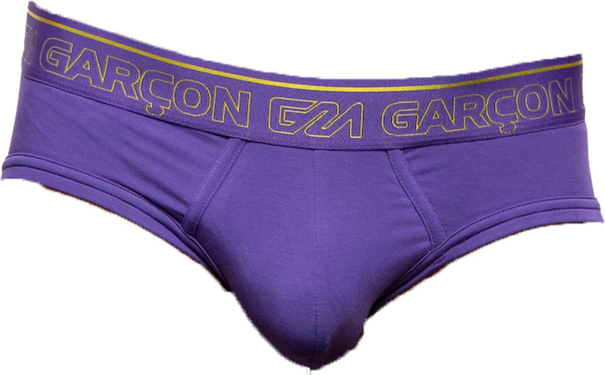 Garçon Brief Purple - MAAT S - Heren Ondergoed - Slip voor Man - Mannen Slip