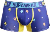 Supawear Sprint Trunk Blue Lightning - MAAT S - Heren Ondergoed - Boxershort voor Man - Mannen Boxershort