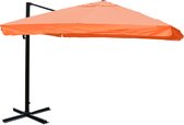 Cosmo Casa Catering Zweefparasol - Parasol - Polyester/Aluminium - Terracotta - Draaibaar - Zonder Standaard - Flap - 3x4m (Ø5m) - 26kg
