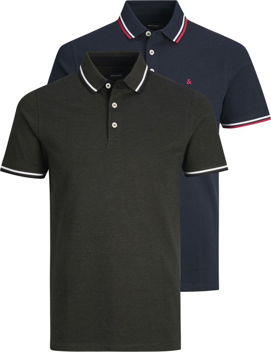 JACK&JONES JJEPAULOS POLO SS 2PK MP NOOS Heren Poloshirt - Maat L