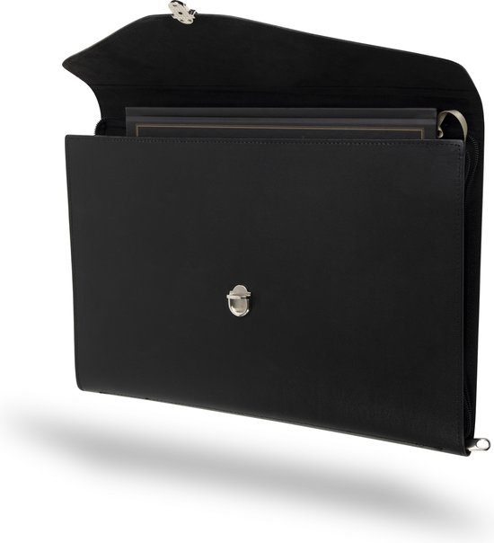 Porte-documents en cuir Baltan - Sac pour ordinateur portable - 15/16 pouces - Zwart - 41 x 31 x 2,5 CM