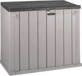 Toomax Stora Way opbergbox en containerbox - 842L - 130x75x1110Grijs - weer- en vorstbestendig - zeer geschikt als kussenbox of containerbox voor in de tuin