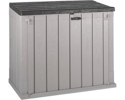 Toomax Stora Way opbergbox en containerbox - 842L - 130x75x110 - Grijs - weer- en vorstbestendig - zeer geschikt als kussenbox of containerbox voor in de tuin
