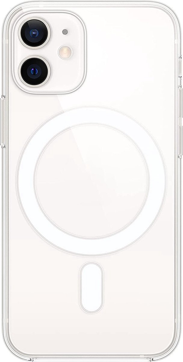 Phreeze Back Cover - Geschikt voor iPhone 13 Mini Hoesje - Ultra HD Transparant Case - Met Magneet Cirkel - Doorzichtige Cover - Magneet