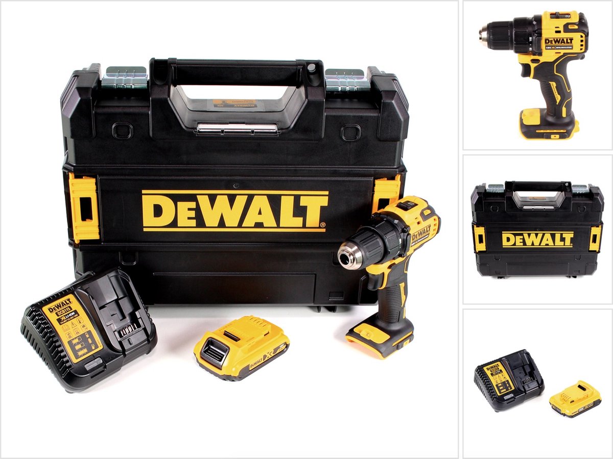 DeWalt DCD 708 D1T accuboormachine 18 V 65 Nm borstelloos + 1x accu 2,0 Ah + oplader + TSTAK