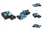 Makita DBO 382 RT1 accu vlakschuurmachine 18 V 93 x 185 mm borstelloos + 1x oplaadbare accu 5.0 Ah + lader