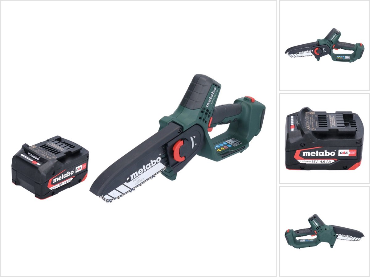Bol.com Metabo MS 18 LTX 15 accu-houtzaag 18 V 15 cm 5 m/s + 1x accu 4,0 Ah - zonder oplader aanbieding