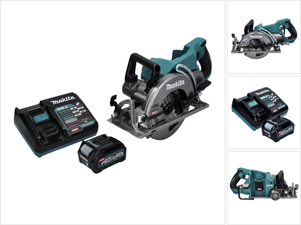 Makita RS 001 GD1 accu-handcirkelzaag 40 V max. 185 mm borstelloos + 1x accu 2,5 Ah + oplader