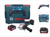 Bosch GWS 18V-10 SC accu haakse slijper 18 V 125 mm borstelloos + 1x accu 5.0 Ah + L-Boxx - zonder oplader