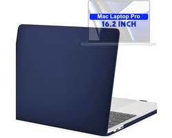 Laptopcase - Geschikt voor MacBook Pro 16 inch - Case - Cover - A2141/A2485/A2780 M2 Pro,Max (2019-2023) - Blauw