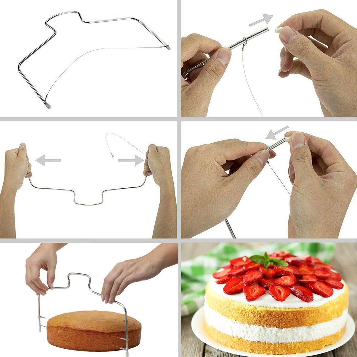 Taartaccessoireset (61-delig) - draaibare taartplaat met