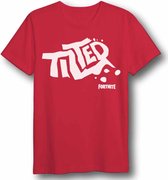 Fortnite T-shirt met korte mouw - rood - Maat S